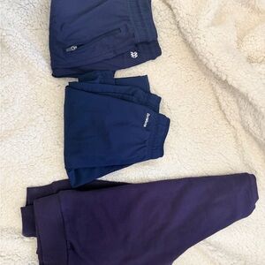 Kids Navy Sweatshirt  and 2 Joggers Set